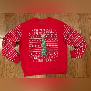 Spencer’s Holiday The Tree Isn't the Only Thing Getting Lit This Year Sweatshirt